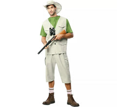Fato de explorador da natureza com chapéu para homem
