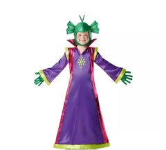 Fato de alienígena roxa para meninas
