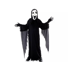 Fato de Killer Ghost com franjas cinzentas para criança