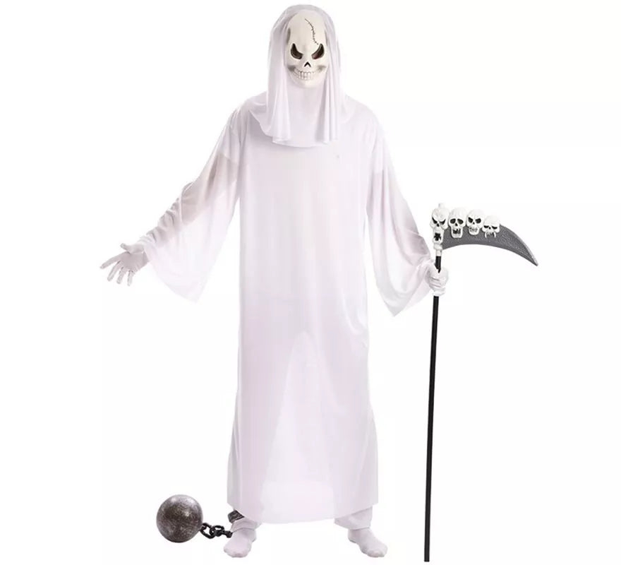 Translation missing: pt-PT.Disfraz de Fantasma blanco con Máscara para hombre