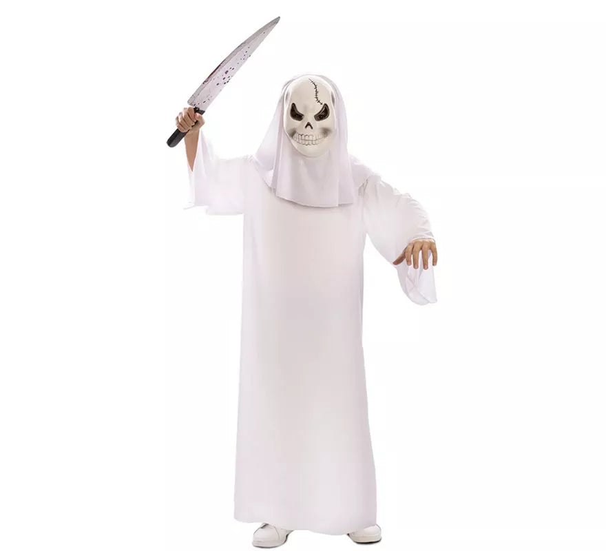 Translation missing: pt-PT.Disfraz de Fantasma blanco con Máscara para niño