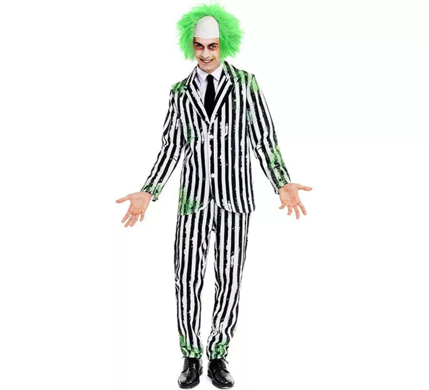 Translation missing: pt-PT.Disfraz de Fantasma de Traje a rayas para hombre