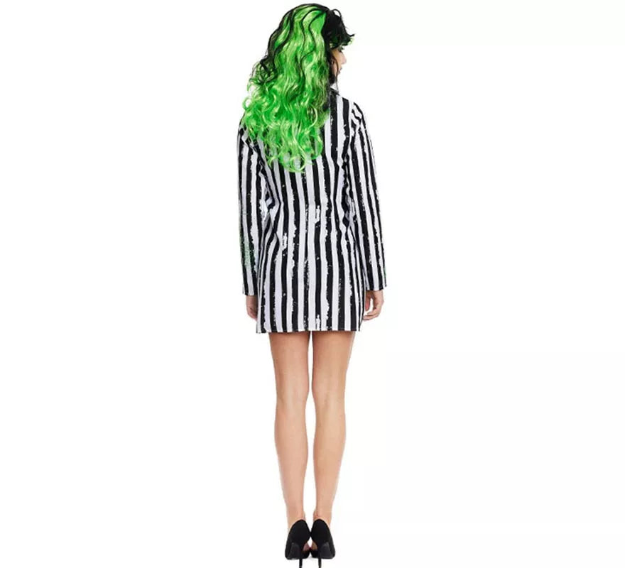 Translation missing: pt-PT.Disfraz de Fantasma de traje a rayas para mujer