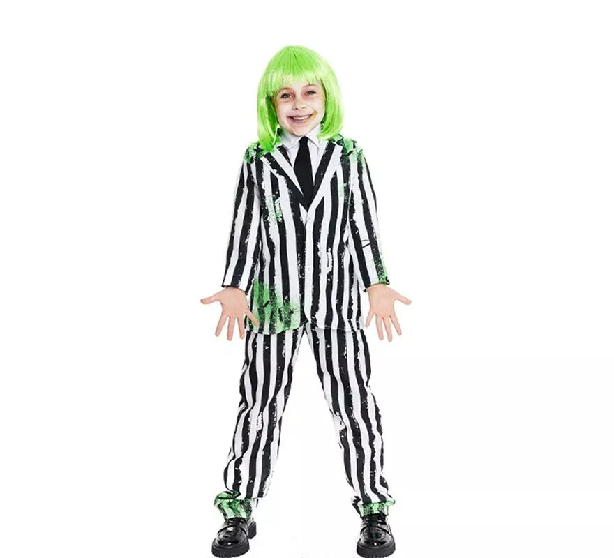 Translation missing: pt-PT.Disfraz de Fantasma de Traje a rayas para niño