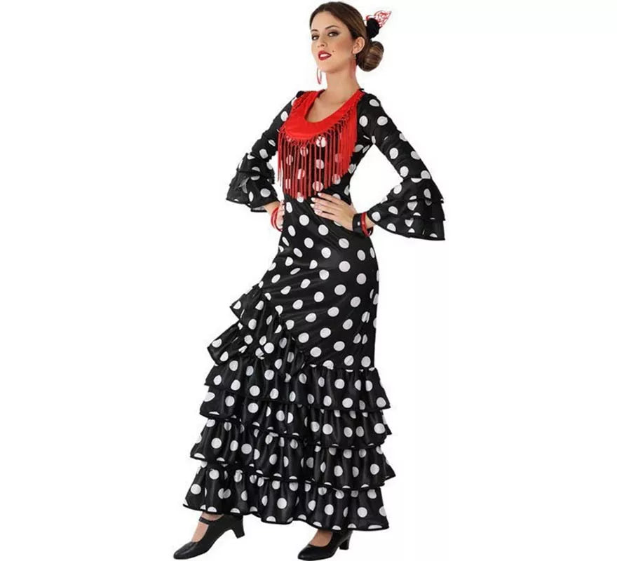 Translation missing: pt-PT.Disfraz de Flamenca Negro para mujer