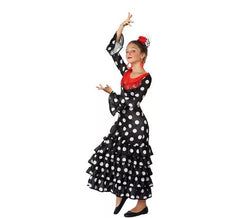 Fato de flamenco negro para menina