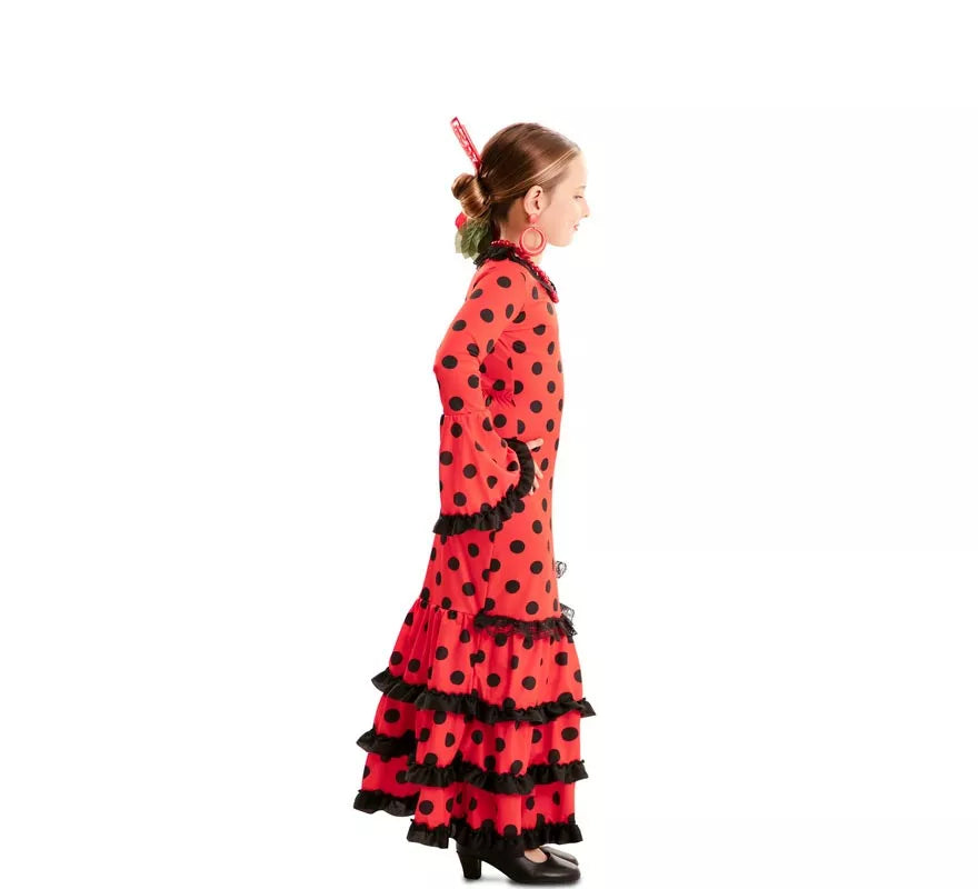 Translation missing: pt-PT.Disfraz de Flamenca Roja para niña