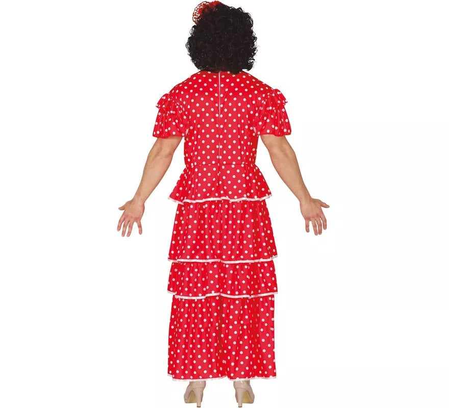 Translation missing: pt-PT.Disfraz de Flamenca Rojo a Lunares para hombre