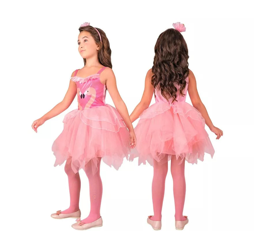 Translation missing: pt-PT.Disfraz de Flamencos rosa para niña