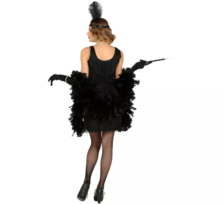 Translation missing: pt-PT.Disfraz de Flapper de los años 20 negro para mujer