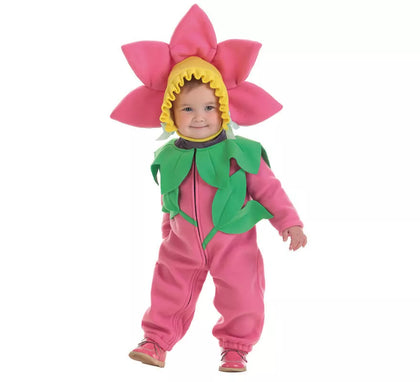 Disfraz de Flor rosa para bebé