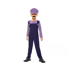 Fato de encanador roxo para menino