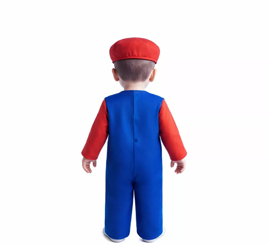 Disfraz de Fontanero rojo para bebé