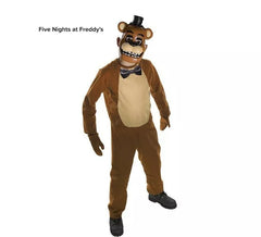 Fato clássico de Freddy de Five Nights at Freddys com máscara para criança
