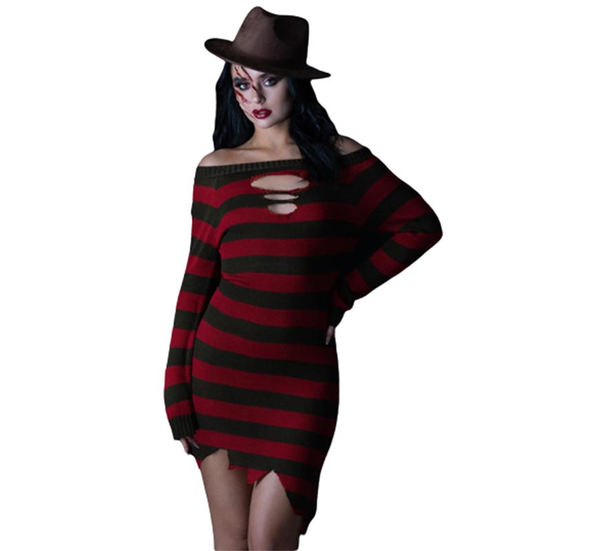 Translation missing: pt-PT.Disfraz de Freddy Krueger Pesadilla en Elm Street para mujer