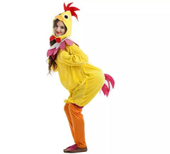Fato de galinha amarela para mulher