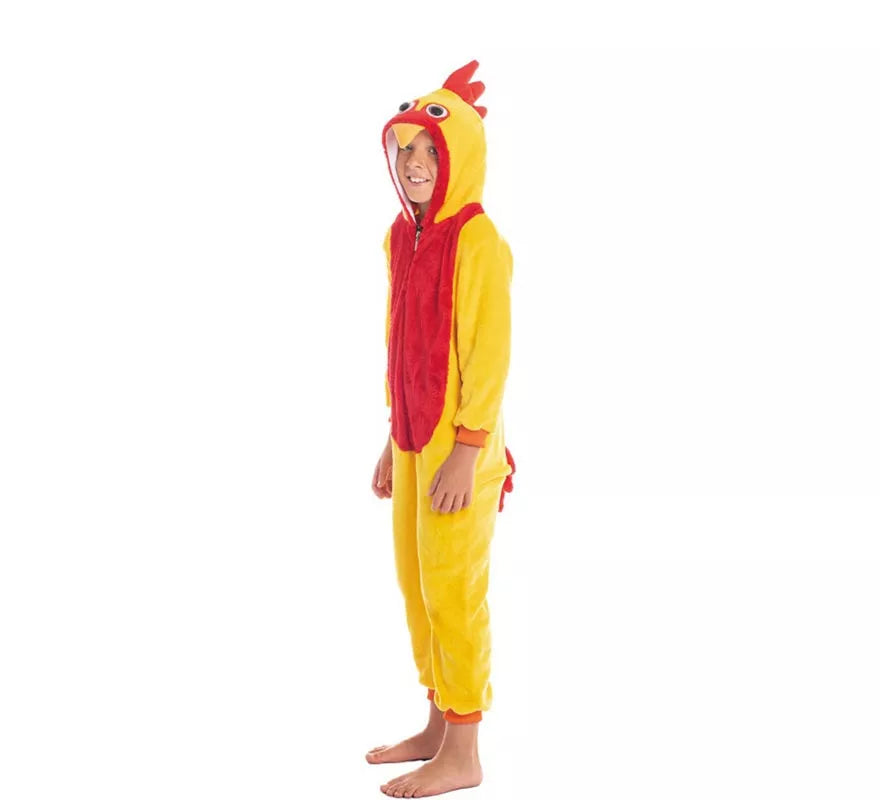 Translation missing: pt-PT.Disfraz de Gallo Amarillo y Rojo para niño