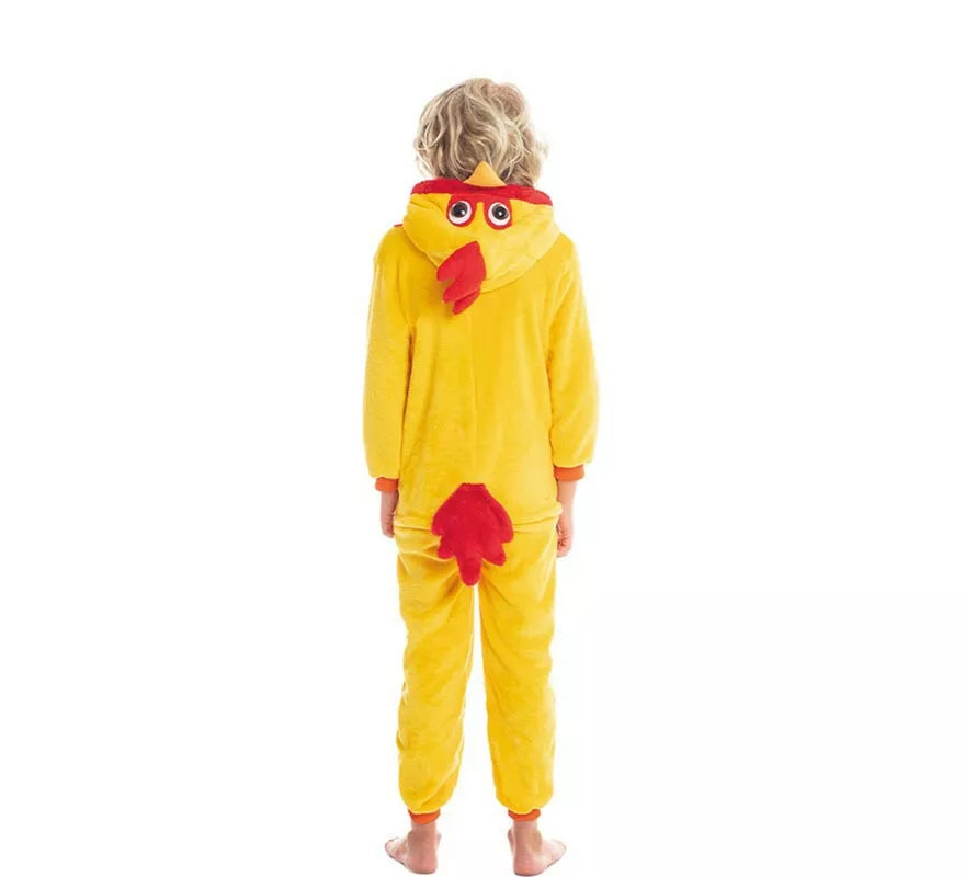 Translation missing: pt-PT.Disfraz de Gallo Amarillo y Rojo para niño