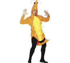 Fato de camarão laranja para adulto