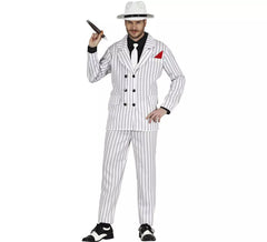 Fato de gangster milionário branco para homem