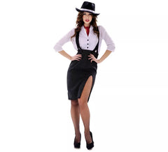 Fato de gangster para mulher