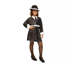 Fato de gangster para menina