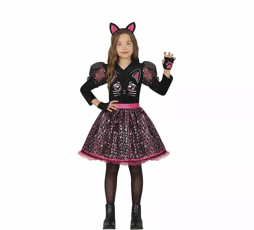 Translation missing: pt-PT.Disfraz de Gatita presumida negra para niña