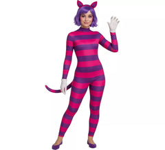 Fato de gato Cheshire para mulher