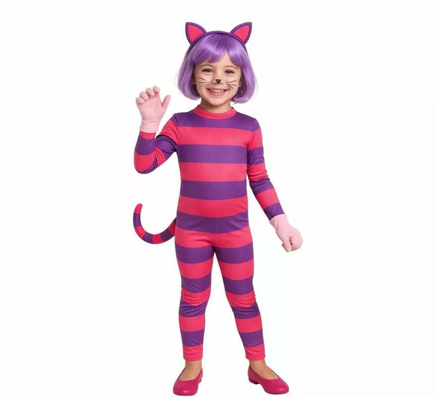 Translation missing: pt-PT.Disfraz de Gato de Cheshire para niña