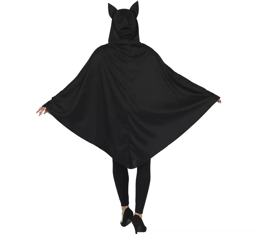 Translation missing: pt-PT.Disfraz de Gato en Poncho Negro para mujer