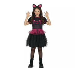 Fato de gatinho gato preto para menina