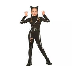 Fato de gato preto para menina
