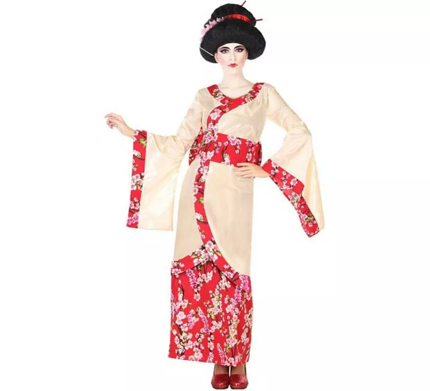 Translation missing: pt-PT.Disfraz de Geisha con Flores para mujer