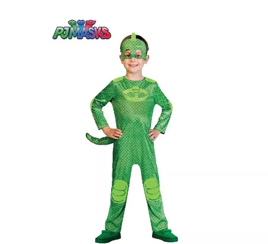 Translation missing: pt-PT.Disfraz de Gekko Verde de Pj Masks para niño