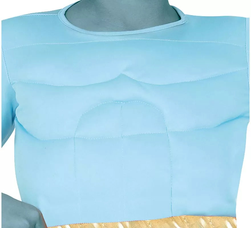 Disfraz de Genio azul famoso para niño