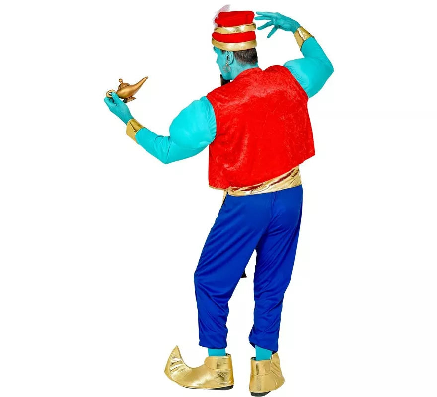 Translation missing: pt-PT.Disfraz de Genio Mágico azul para hombre