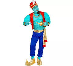 Fato de génio mágico azul para homem