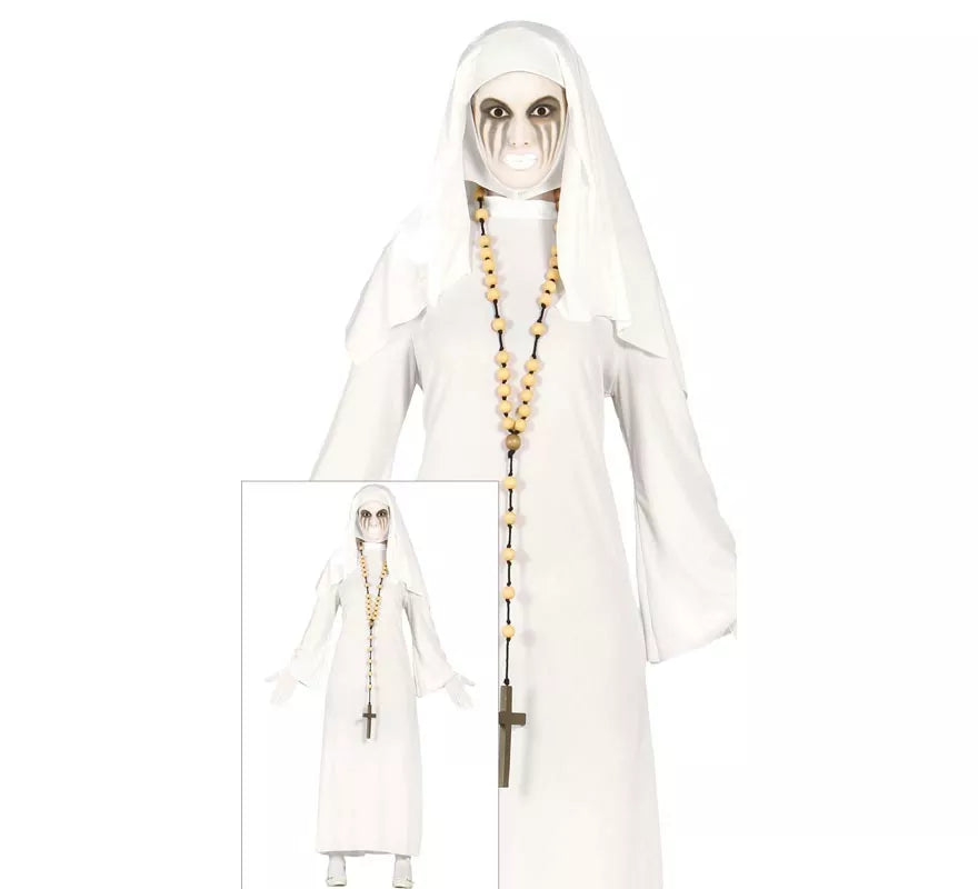 Translation missing: pt-PT.Disfraz de Ghost Monja blanca para mujer en Halloween