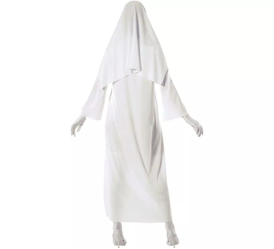 Translation missing: pt-PT.Disfraz de Ghost Monja blanca para mujer en Halloween