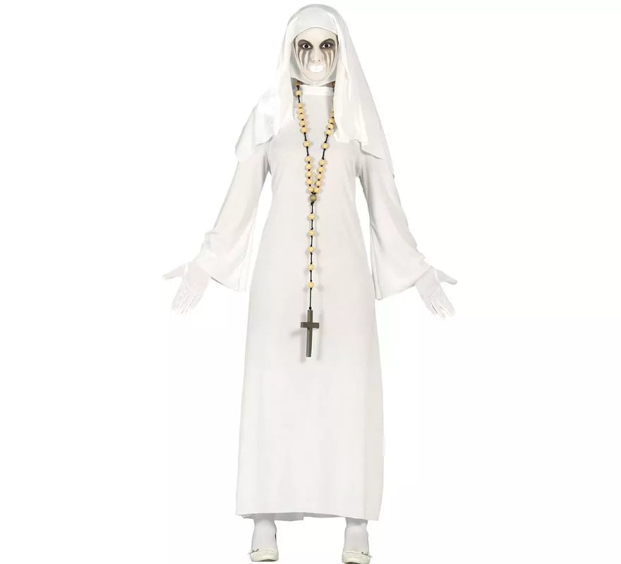 Translation missing: pt-PT.Disfraz de Ghost Monja blanca para mujer en Halloween