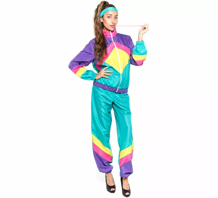 Translation missing: pt-PT.Disfraz de Gimnasta Chándal Retro para mujer