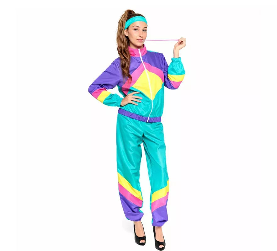 Translation missing: pt-PT.Disfraz de Gimnasta Chándal Retro para mujer