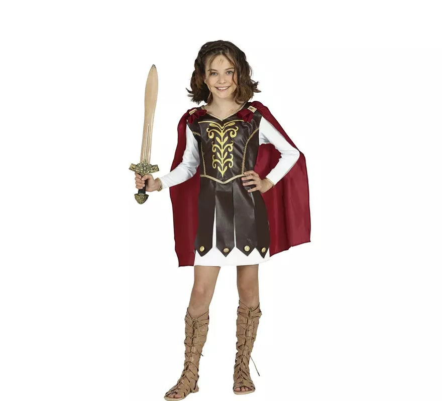 Translation missing: pt-PT.Disfraz de Gladiadora con capa para niña
