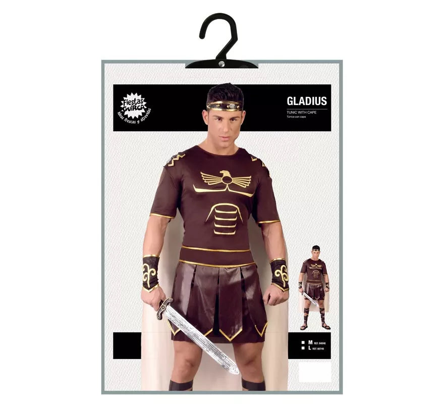 Translation missing: pt-PT.Disfraz de Gladius marrón para hombre