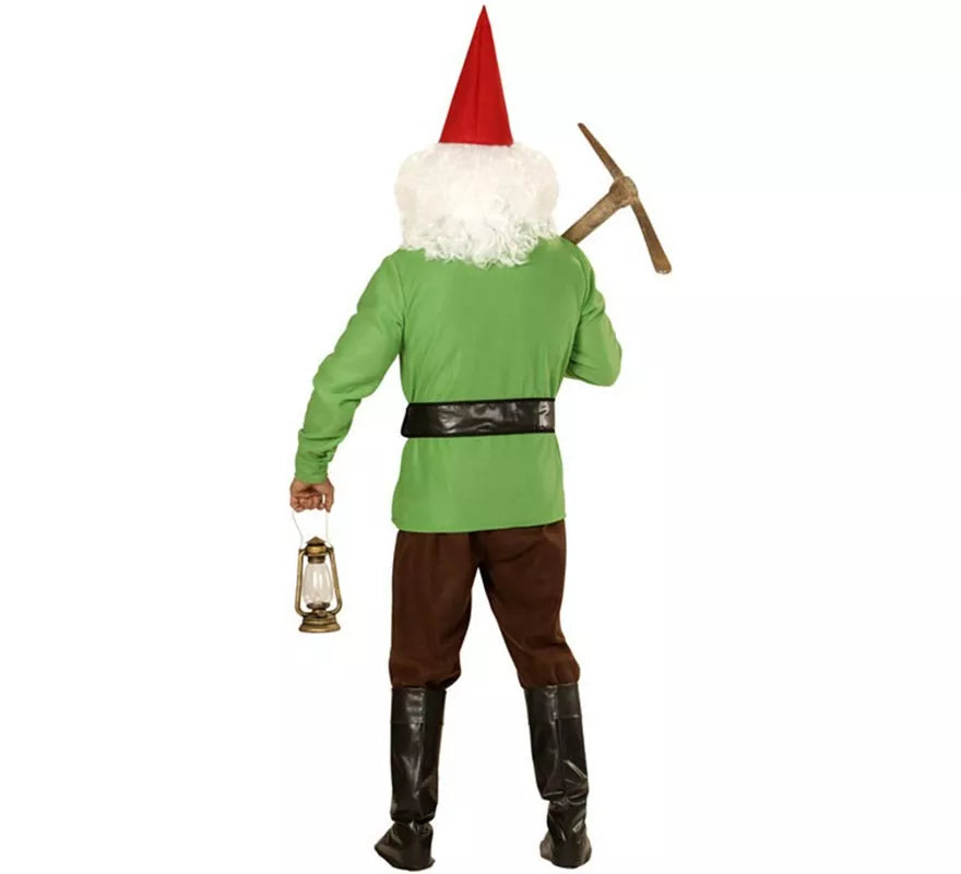 Disfraz de Gnomo verde para hombre