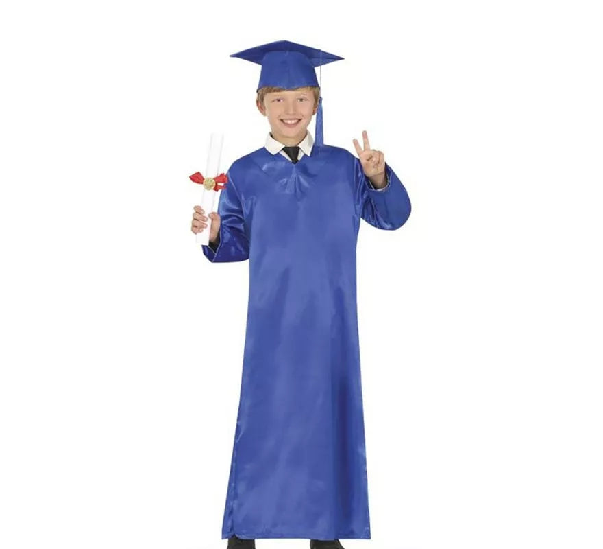 Translation missing: pt-PT.Disfraz de Graduado azul para niños
