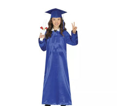 Fato de Pós-Graduação Azul para Crianças