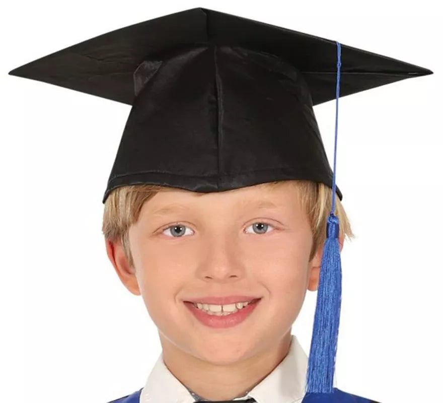 Translation missing: pt-PT.Disfraz de Graduado azul y negro para niños y adolescentes