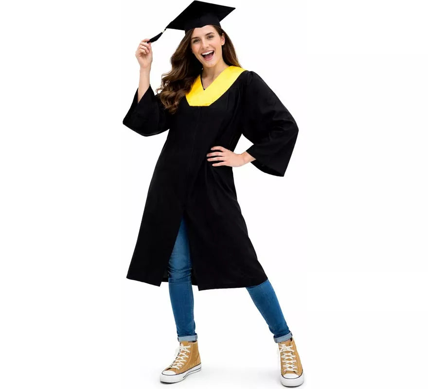 Disfraz de Graduado dorado para adultos