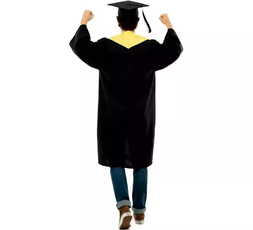 Translation missing: pt-PT.Disfraz de Graduado dorado para adultos